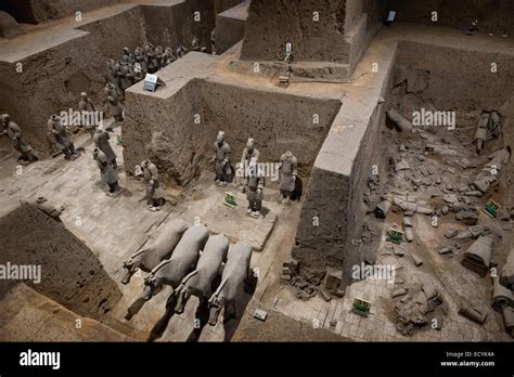 1983 chinese warriors excavated in pits 1-4|earthen warriors of china.